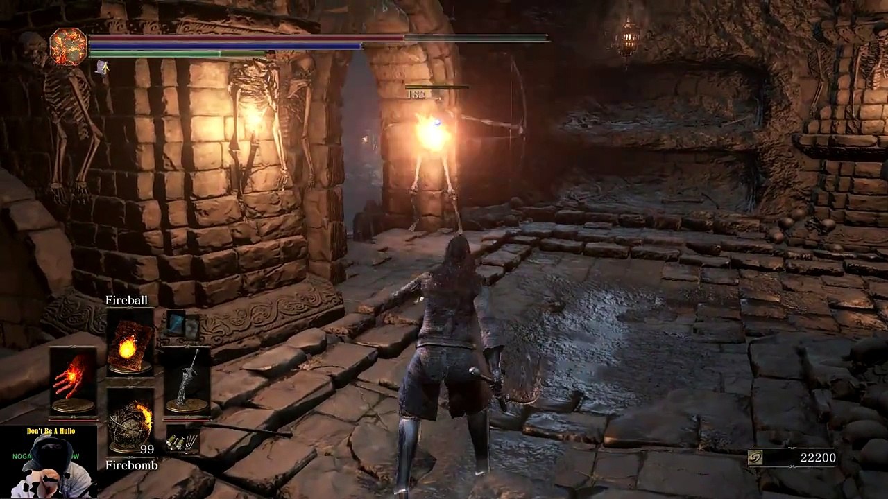 Dark Souls 3 Part 9b Catacombs and Boss as Sorcerer
