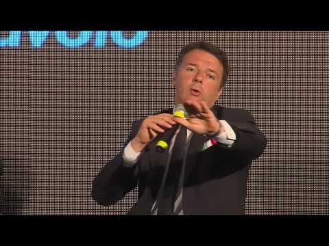 Roma - Renzi all’inaugurazione della nuova sede della Federazione italiana pallavolo (09.06.16)