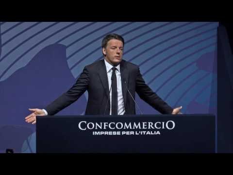 Roma - L'intervento di Renzi all'Assemblea Generale di Confcommercio (09.06.16)