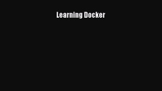 Read Learning Docker ebook textbooks