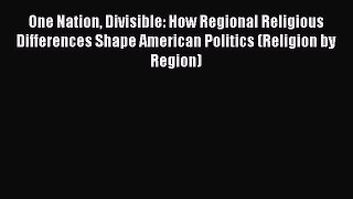 Read Book One Nation Divisible: How Regional Religious Differences Shape American Politics