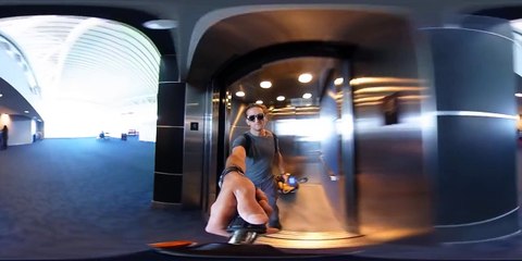 360 Camera in an AIRPLANE BATHROOM