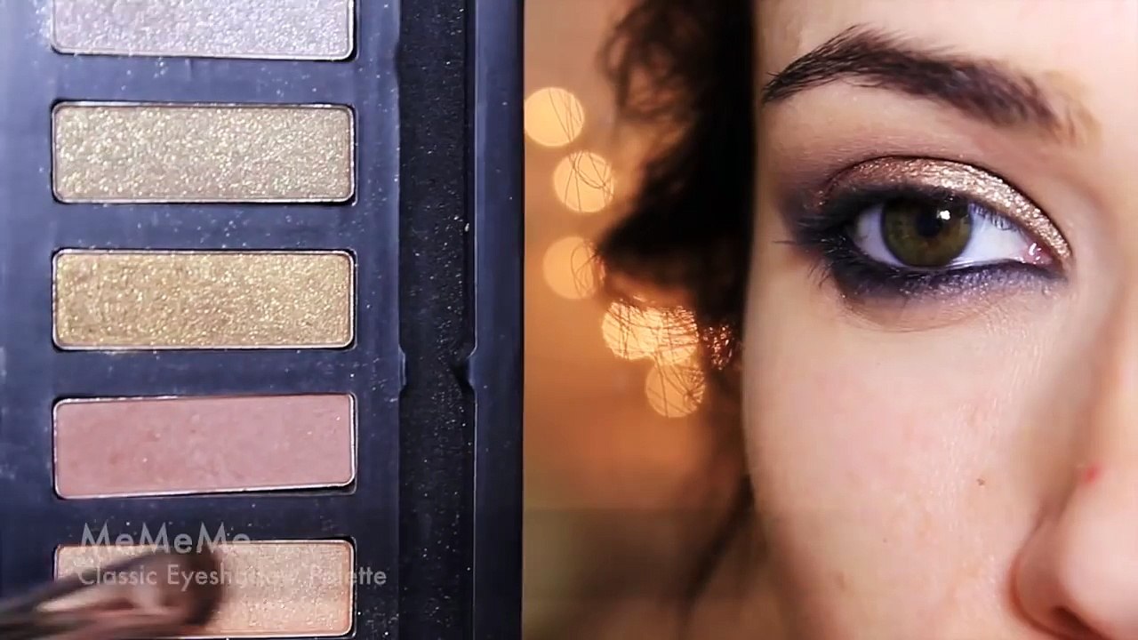 Birthday Makeup Tutorial _ Gold Dramatic Makeup...