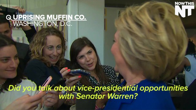Hillary Dodges Warren Question, Answers Muffin Question