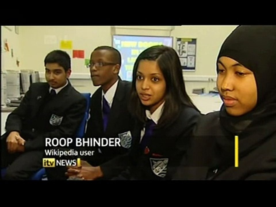 Wikipedia (Eng.) shut down for 24 hour - (ITV1 National coverage)