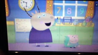 Peppa pig George's first day at playgroup clip
