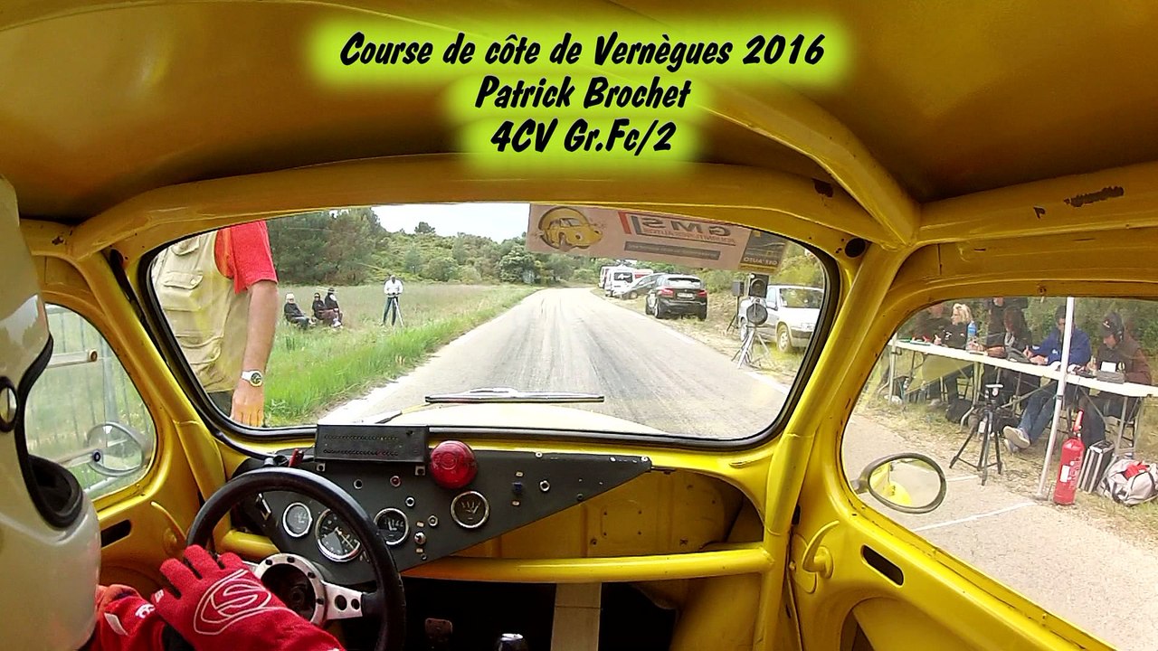 Course de côte de Vernègues 2016 Patrick Brochet 4CV Gr.Fc/2 1ère monte de course