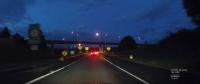 Chute d'une énorme météorite filmée d'une dash cam sur l'autoroute au nord ouest des Etats-Unis