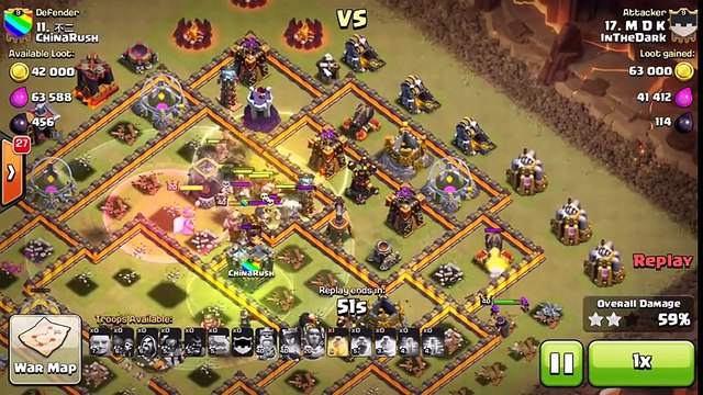 InTheDark VS China Rush Guerra de Clanes Clash of Clans