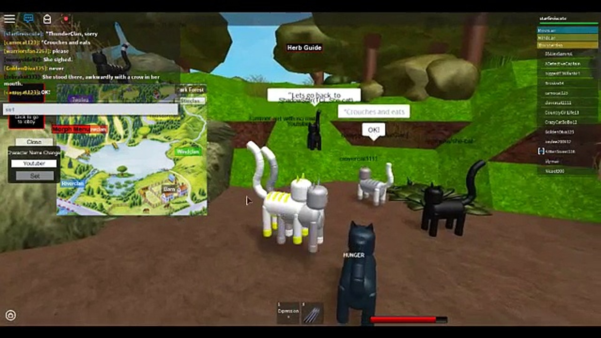 Warrior Cats New Lake Territory Guide The Four Clans Video - warrior cat morphs roblox