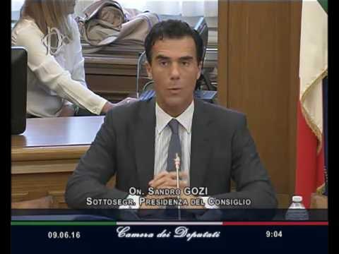 Roma - Industria 4.0 - Audizione Gozi (09.06.16)
