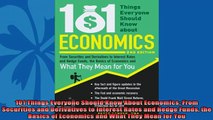 Popular book  101 Things Everyone Should Know About Economics From Securities and Derivatives to