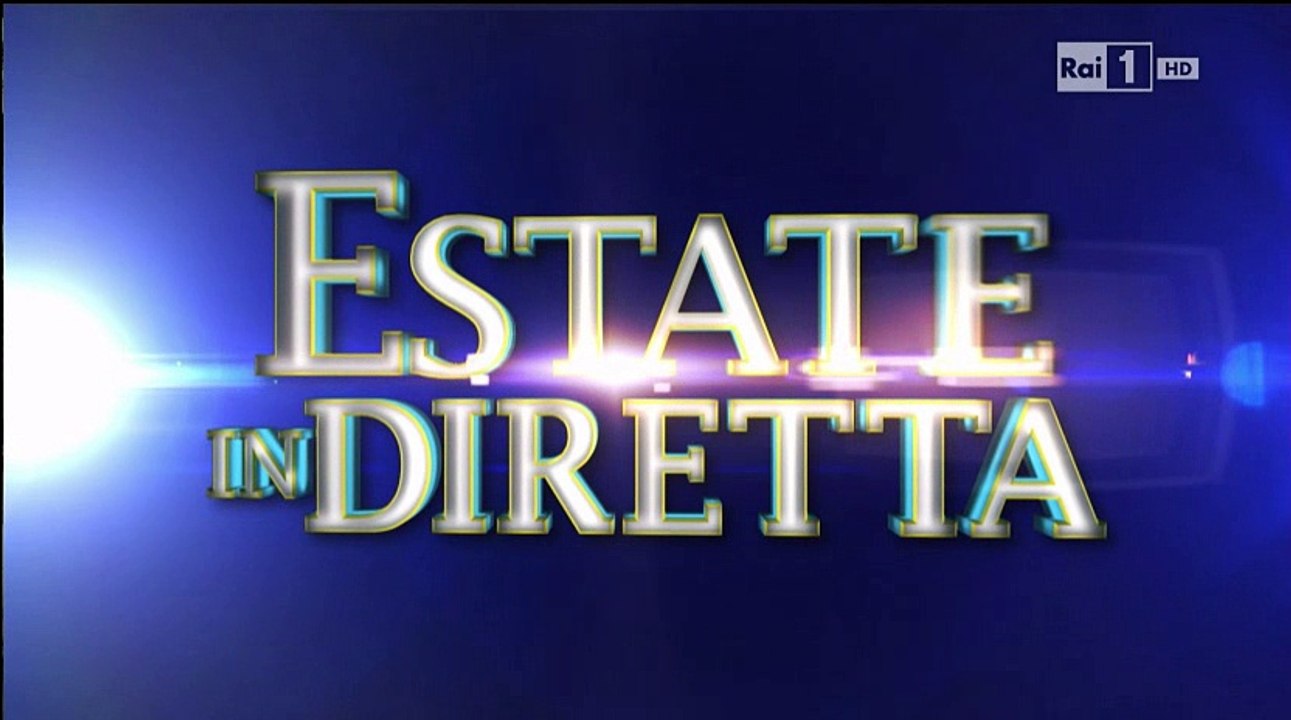 Flavio Insinna in collegamento a "Estate in diretta" su Rai 1 - 10/06/2016