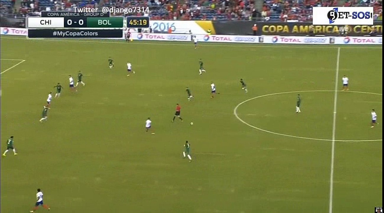 Arturo Vidal Goal HD -  Chile 1-0 Bolivia 10.06.2016