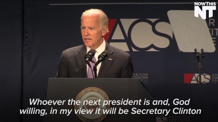 VP Joe Biden Endorsed Hillary Clinton