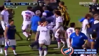 Nacional 1 Peñarol 0 - Incidentes