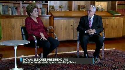 Dilma Rousseff defende consulta pública caso volte ao cargo