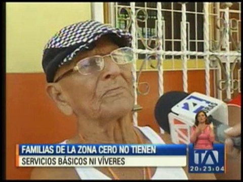 Familias de la zona cero no tiene servicios básicos ni víveres