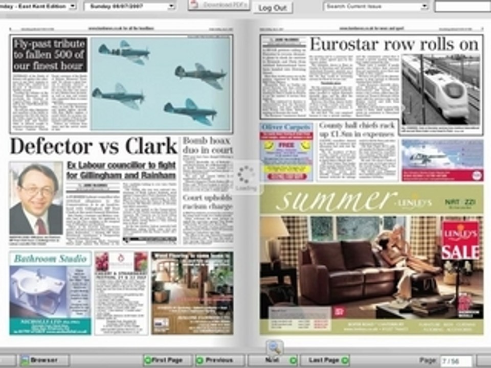 Pagesuite Reader example