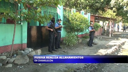 Fusina realizo allanamientos en Chamelecon