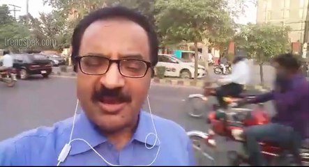 Citizen's car pulled away on lifter because of the protocol route of CM Shehbaz Sharif