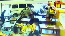 supir minibus menabrak restoran Cina, melukai banyak orang - Tomonews