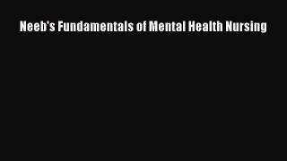 Download Neeb's Fundamentals of Mental Health Nursing PDF Online