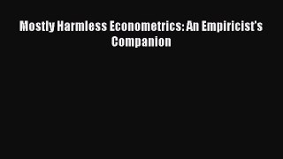 Download Mostly Harmless Econometrics: An Empiricist's Companion PDF Free