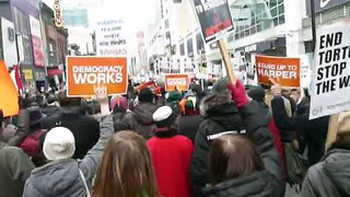 Marching for Democracy - Toronto 1/23/2010