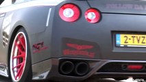 [4K] 18x Nissan GT-R R35   12x R33 Skyline Massive Accelerations!