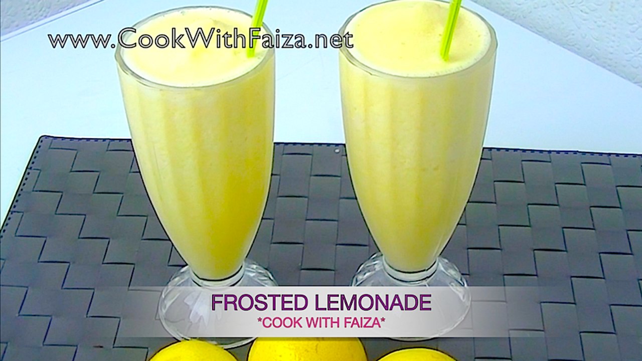 FROSTED LEMONADE *COOK WITH FAIZA*