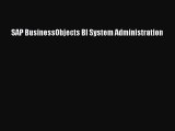 PDF SAP BusinessObjects BI System Administration Ebook
