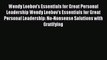 [Read] Wendy Leebov's Essentials for Great Personal Leadership Wendy Leebov's Essentials for