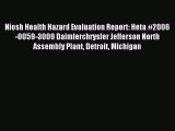 Download Niosh Health Hazard Evaluation Report: Heta #2006-0059-3009 Daimlerchrysler Jefferson
