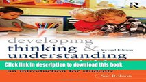 Read Developing Thinking and Understanding in Young Children: An Introduction for Students  Ebook