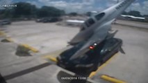 Crash d'un avion sur une voiture à Houston