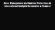 Read Asset Management and Investor Protection: An International Analysis (Economics & Finance)