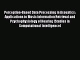 [PDF] Perception-Based Data Processing in Acoustics: Applications to Music Information Retrieval