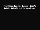 Read Penny Stocks: Complete Beginners Guide To Building Riches Through The Stock Market Ebook
