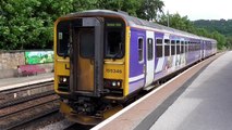 Northern Rail Class 155 Departing Todmorden (27/6/15)