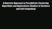 [PDF] A Heuristic Approach to Possibilistic Clustering: Algorithms and Applications (Studies