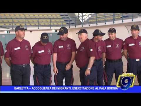 Barletta | Accoglienza dei migranti, esercitazione al Pala Borgia