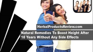 Natural Remedies To Boost Height After 18 Years Without Any Side Effects