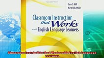read here  Classroom Instruction that Works with English Language Learners