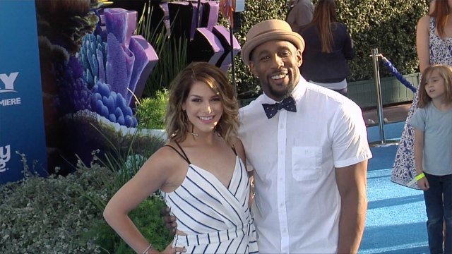 Allison Folker & Stephen Boss Finding Dory Premiere Blue Carpet