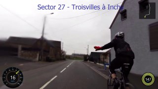 First time on pavé (Sector 27 - Troisvilles à Inchy) Paris Roubaix Challenge 2015