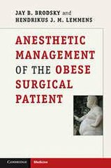Anesthetic Management of the Obese Surgical Patient Jay B. Brodsky Ebook EPUB PDF