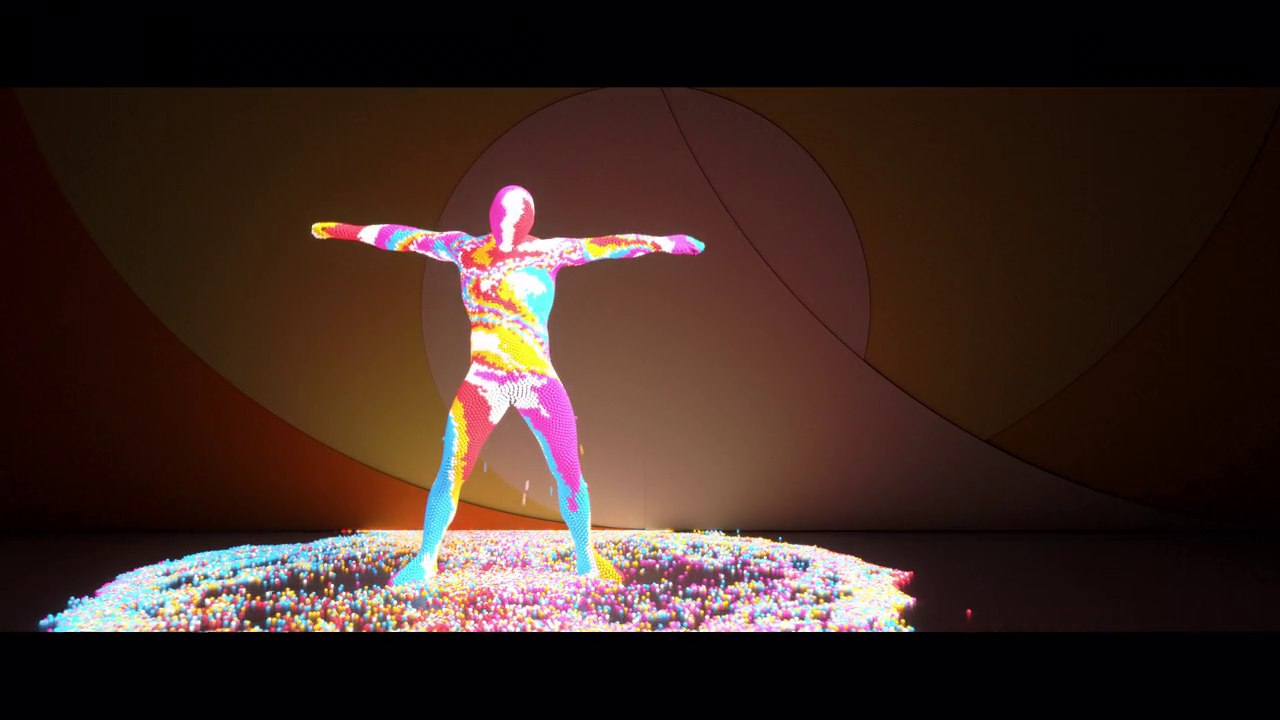 danse avec effets 3D en Motion Capture
