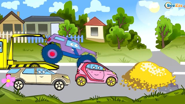 Экскаватор, Грузовик и Кран. Строительные Машинки в мультфильмах для детей. Мультики про Машинки