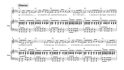 Piano Try Everything Shakira Sheet Music Chords And Vocals